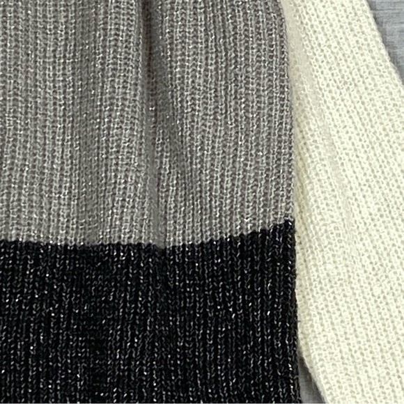 MyStyle Color Block Sweater Sz XL Sparkly Threads - Picture 3 of 8